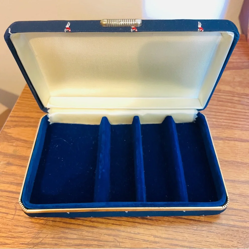 Vintage Golf Motif Cuff Link Storage Box